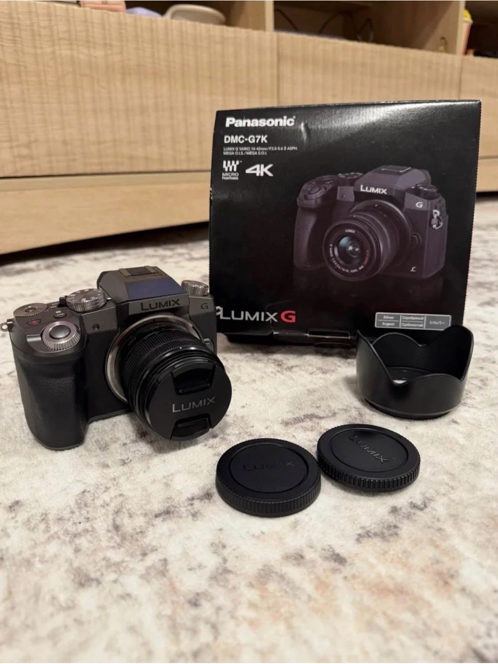 Panasonic Lumix G Mirrorless Camera with Lens - Black & Silver Accents